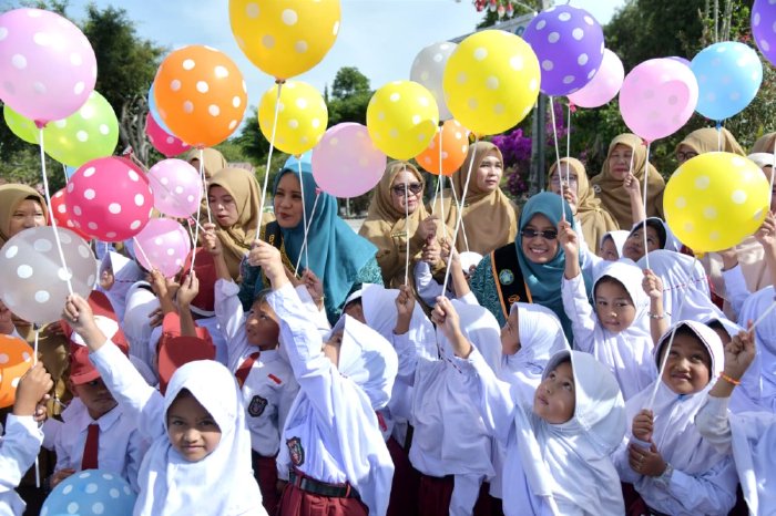 Bunda PAUD Provinsi Aceh Tinjau Pelaksanaan MPLS Di SDN 1 Pante Raya