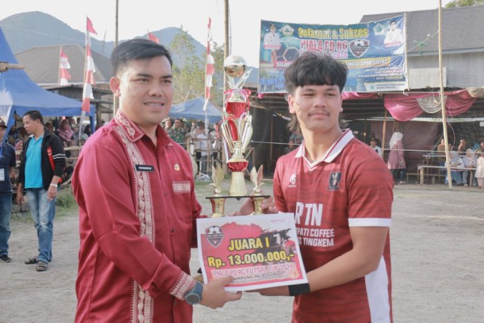 Pj Sekda Tutup Turnamen Futsal Piala PD-RG