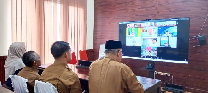 Pj. Bupati Ir. Mohd Tanwier, MM Ikuti Rakor Pengendalian Inflasi Daerah Dengan Sekjen Kemendagri