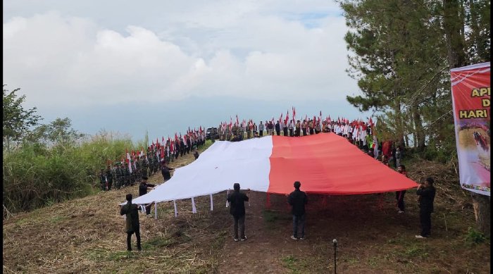 Histori Apel Kebangsaan dan Pemasangan Bendera Merah Putih di Puncak Bur Temun