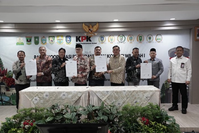 Bupati dan Ketua DPRK Bener Meriah Hadiri Rapat Koordinasi KPK