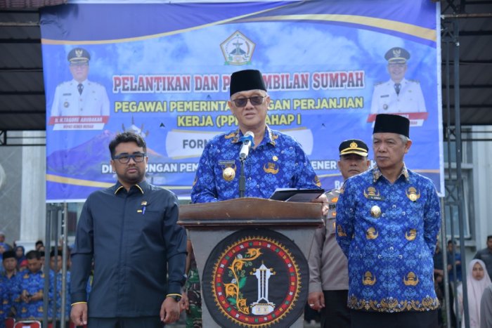 Bupati Ir. H. Tagore Abubakar Resmi Melantik 1.484 Orang PPPK Tahap 1 Formasi Tahun 2024